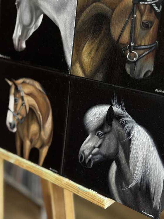 Horse Mosaic. Portrait