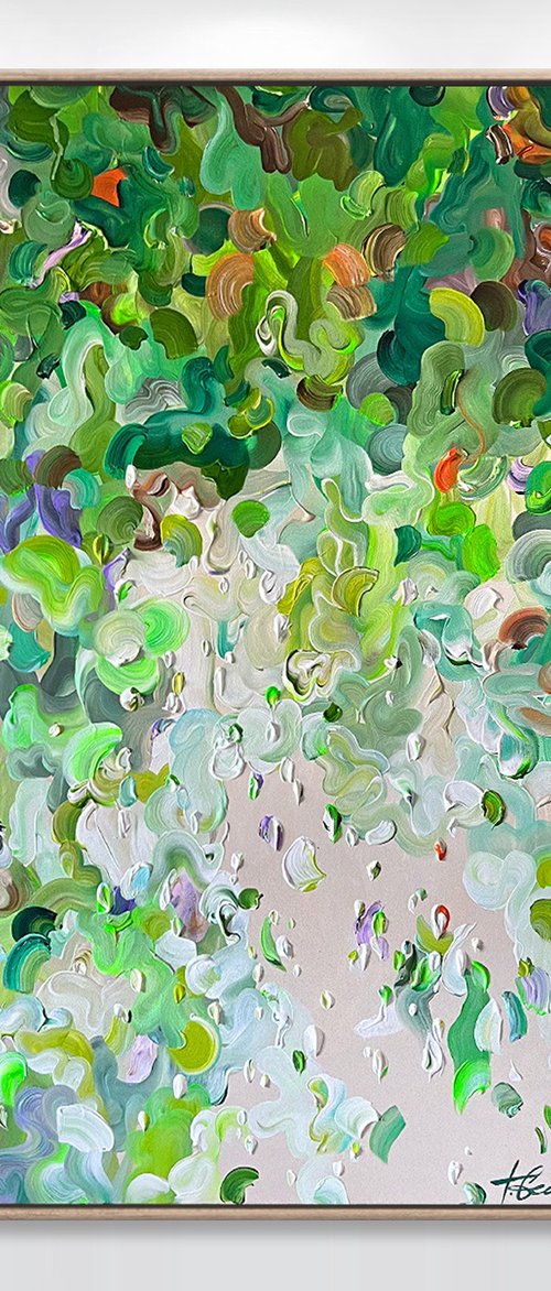 ‘Ver nemus II' - 40x40" FRAMED by Tatiana Georgieva
