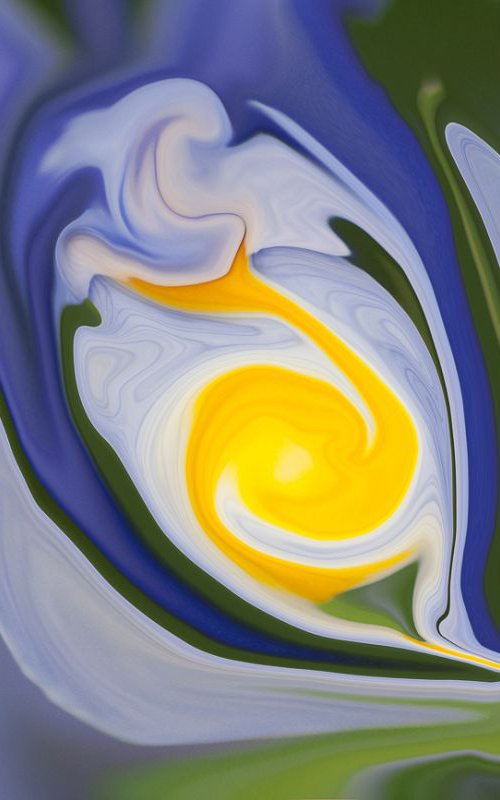 abstract swan by Bruno Paolo Benedetti