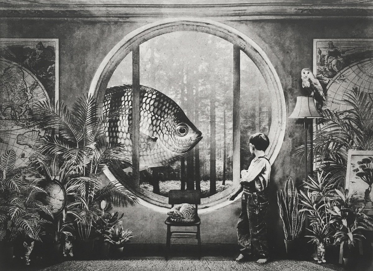 Surrealistic Landscape Etchings & Engravings By Jaco Putker, 20 X 16, Interior No.44, Original Artwork