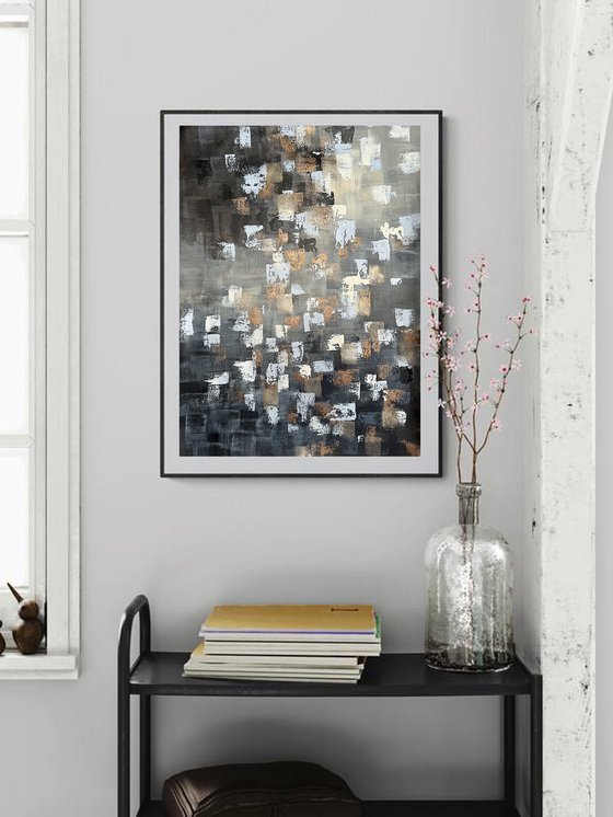 Gold, bronze abstraction
