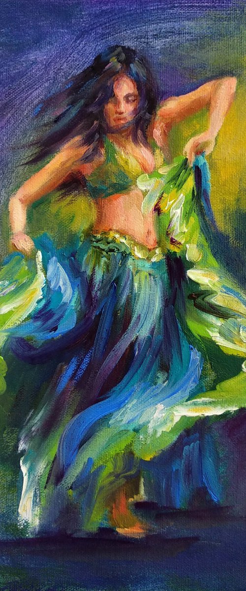 Gypsy dance Original Painting on Canvas by Anastasia Art Line