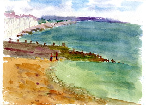 On the seaside in Eastbourne, England