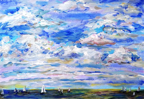 "Cloudy Morning" 21x30cm/8x12 in