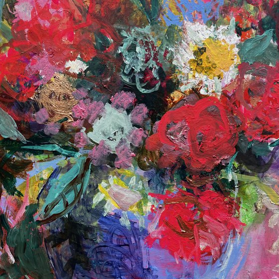 Flower in a PInk Room