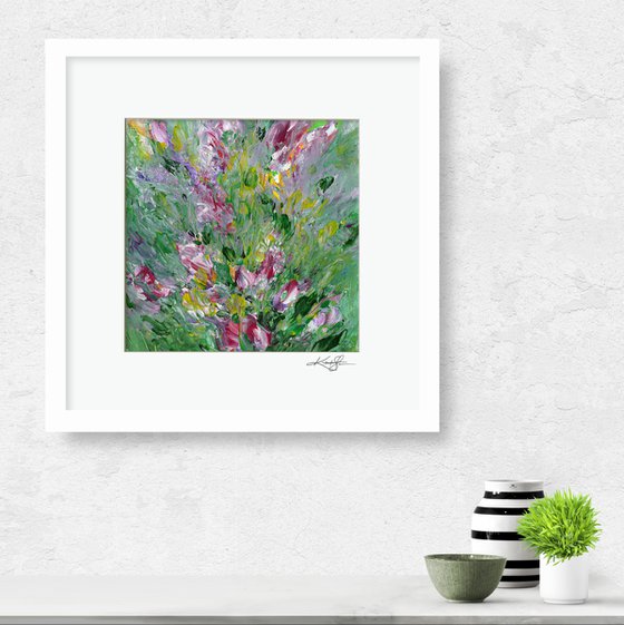 Floral Melody 38 - Floral Abstract Painting by Kathy Morton Stanion