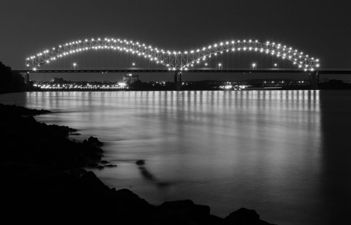 Hernando de Soto Bridge, Study I, Tennessee, USA by Charles Brabin