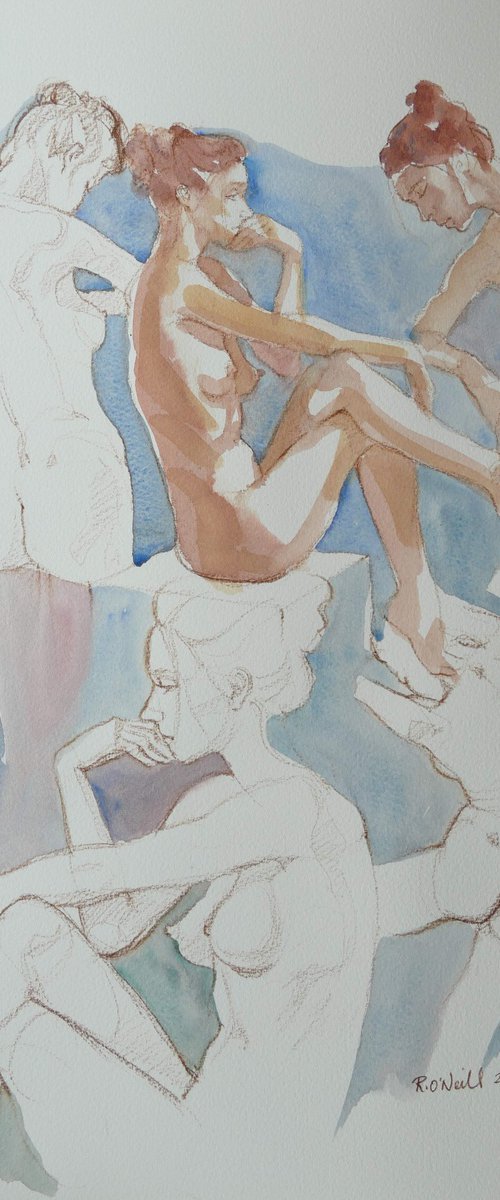 female nude various poses by Rory O’Neill