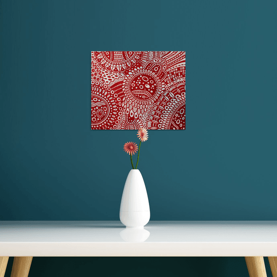 Surreal Pattern n.5 - Red Flowers