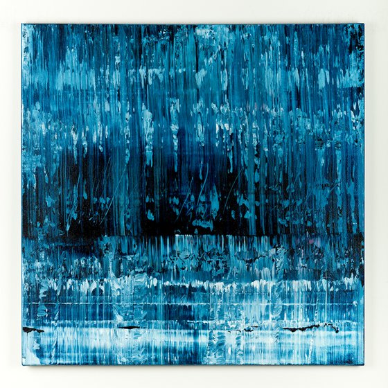 Blue abstract painting BF312