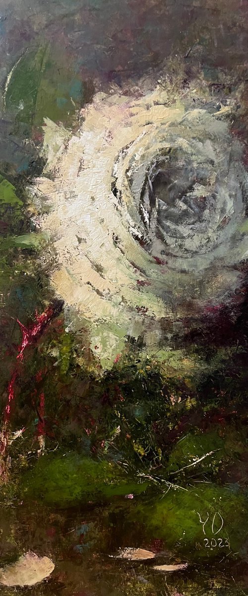 Large Statement Rose by Yulia Odukalets