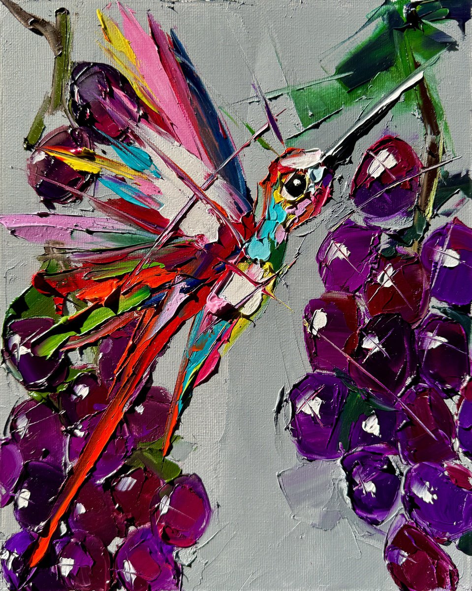 Expressive Oil Painting , Vanity Vine By Lina Redford, 9 X 12, Artwork For Sale On Artfinder