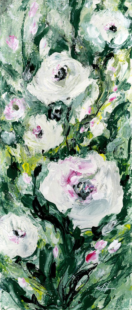 Love Remains - Floral painting by Kathy Morton Stanion