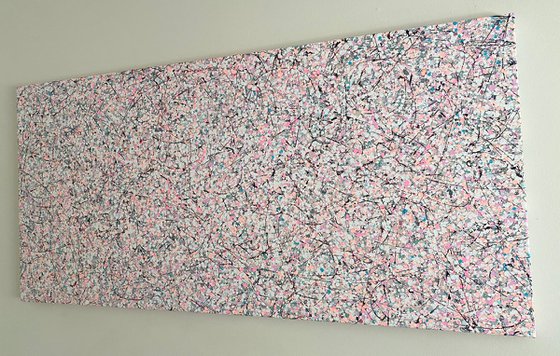 Sakura, Abstract Original oil painting, Handmade artwork, One of a kind