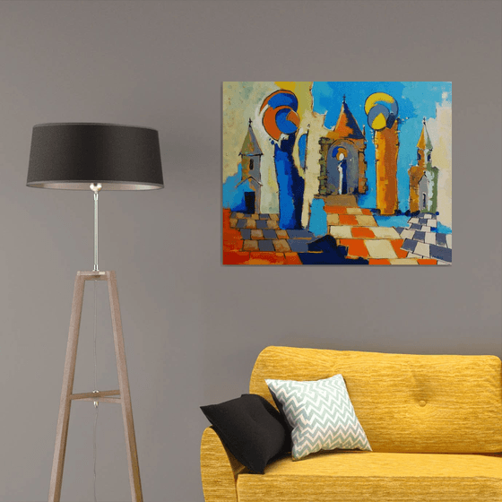 Abstract - Gist (100x80cm, oil painting)