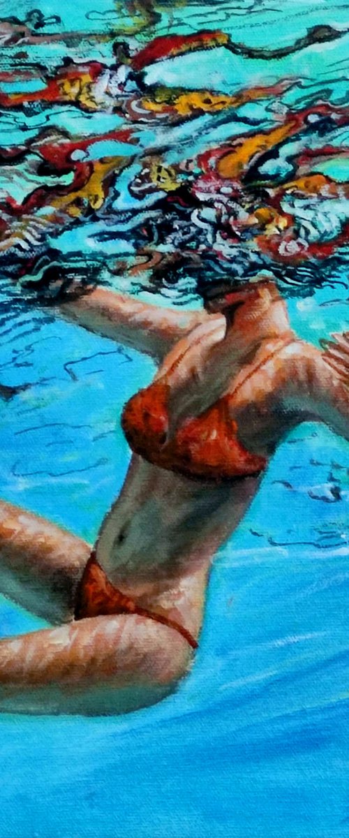 Girl swimming55B by Vishalandra Dakur