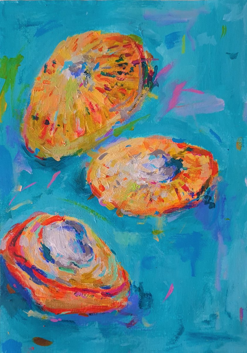  Shells By Dawn Underwood, 8 X 12, Artwork For Sale On Artfinder