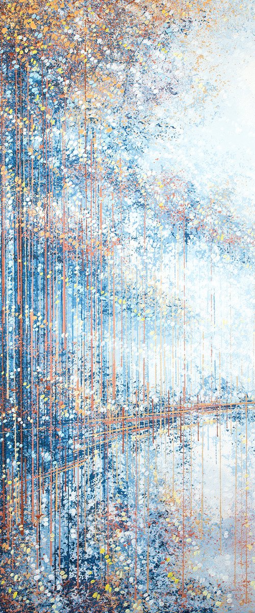 Waterside Trees In Morning Light by Marc Todd