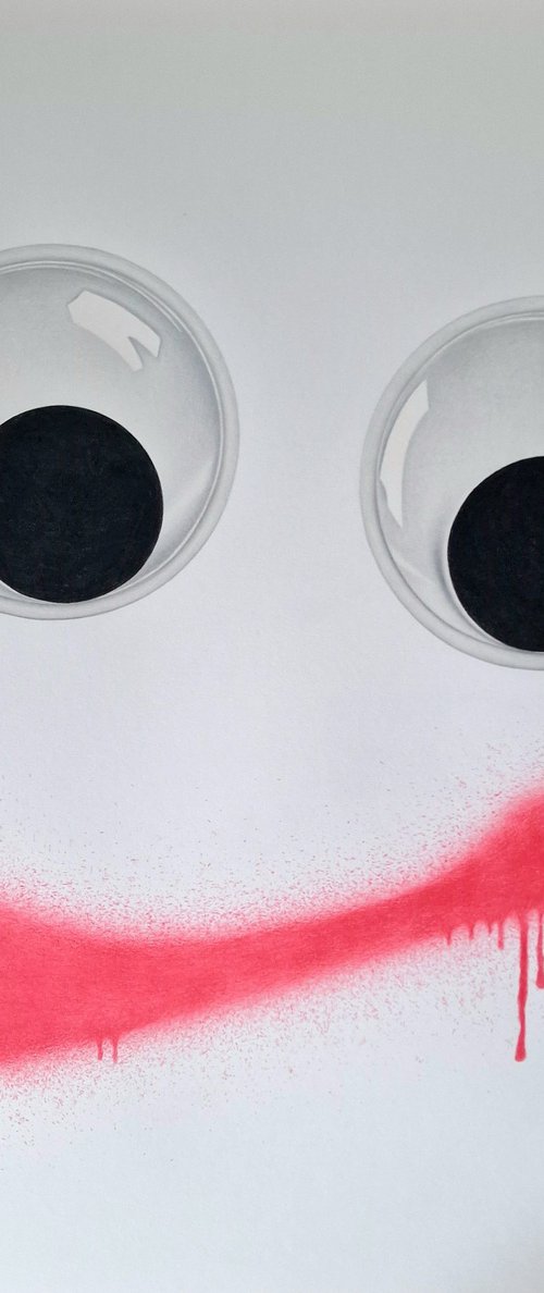 Googly Eyes and Spray Paint: A Drawing by Daniel Shipton