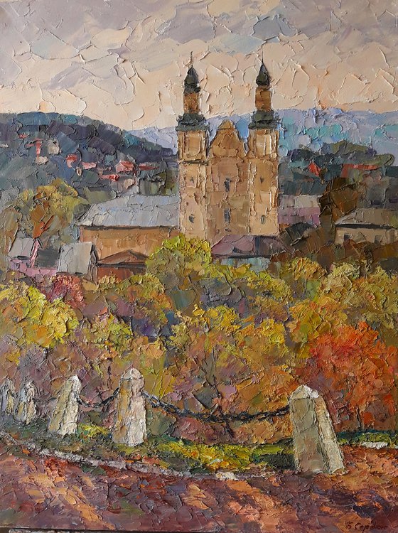 Oil painting Church in Zbarazh