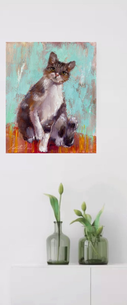 Cute cat by Olha Laptieva