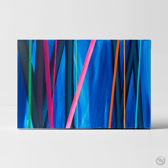 Abstract Spectrum in Blue 5 (AV Art)