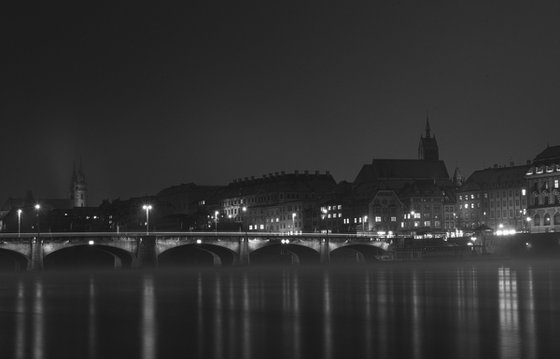 The Rhein, Basel, Switzerland, Study I [Framed; also available unframed]