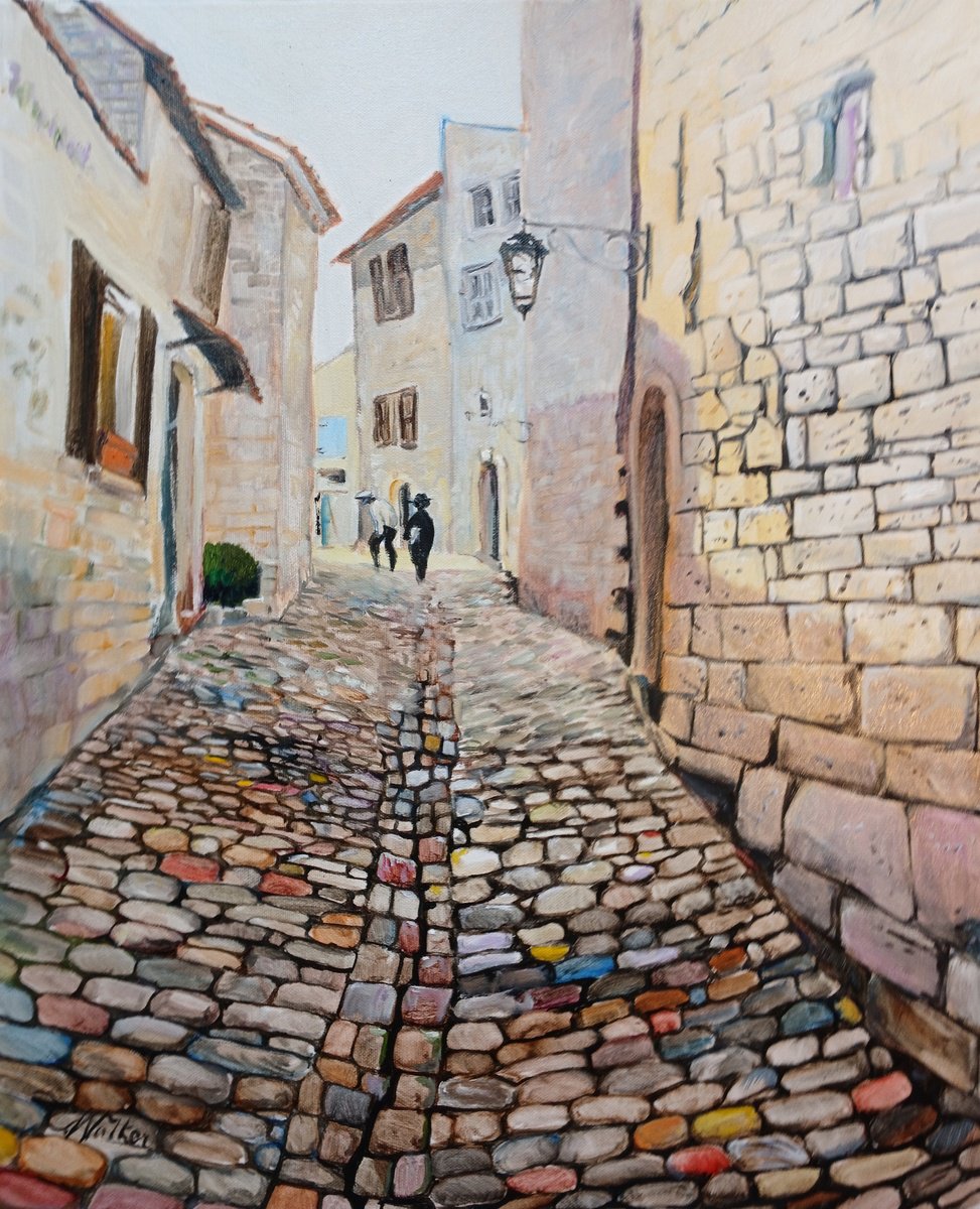 Rue Ste Trophine - Lacoste By Chris Walker, 18 X 22, Artwork For Sale On Artfinder