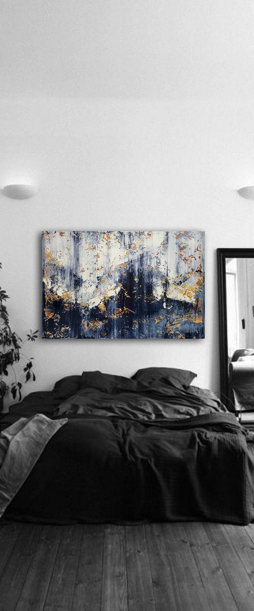 150x100cm. / abstract painting / Abstract 2287 by Alex Senchenko