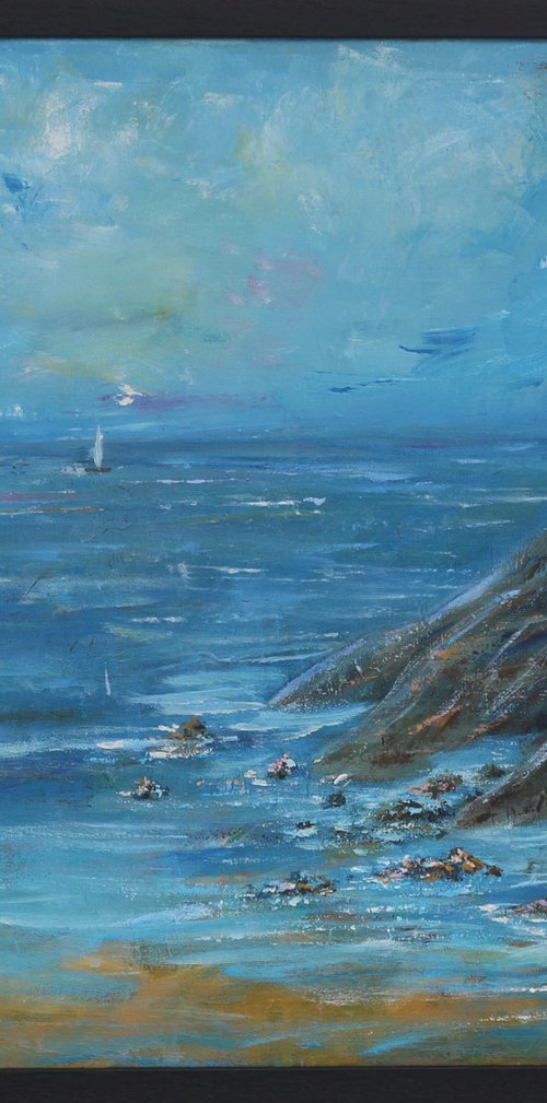 Salcombe - North Sands by Galina Zimmatore