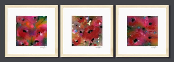 Floral Dream Collection 2 - 3 Framed Paintings