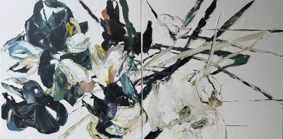 Femme in Thorns. Diptych