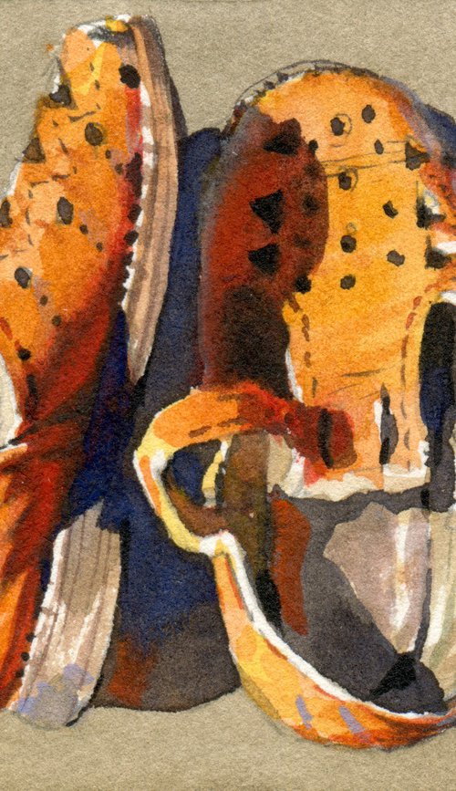 Solar Footprints - ACEO (Art Cards Editions and Originals) by Samira Yanushkova