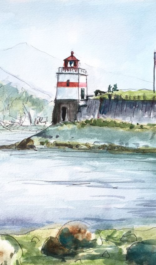 Lighthouse at Stanley Park by Joseph Peter D'silva