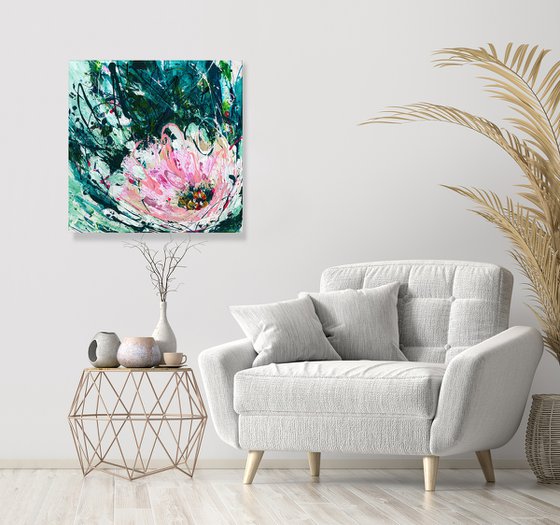 Be In Love - Floral Painting by Kathy Morton Stanion