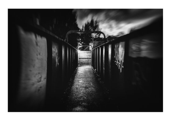 Bridge To Nowhere #2. Abstract Multiple Exposure photography of an Urban Bridge at Dusk. Limited Edition Print #1/15