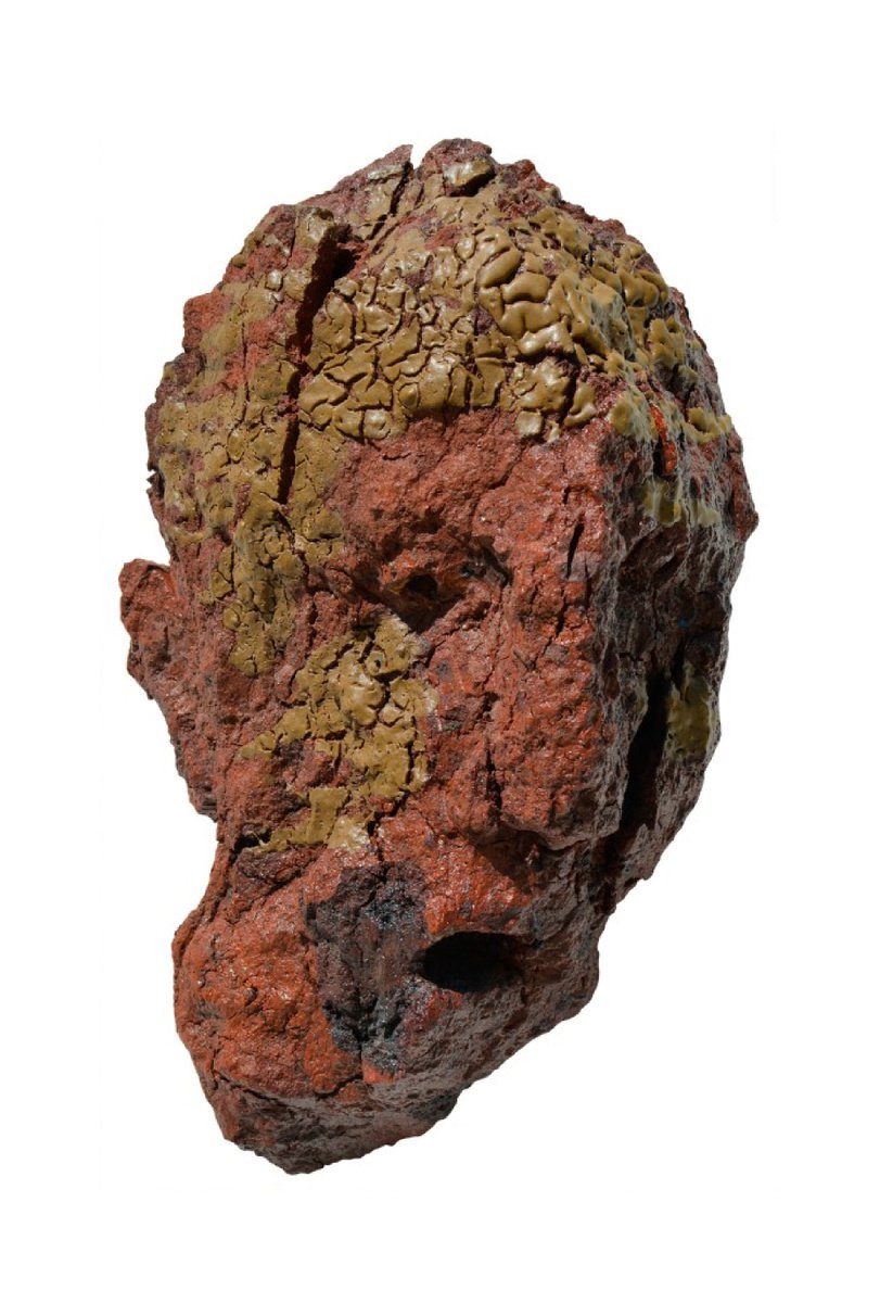 Expressive Portrait Stone Sculpture By Ognyan Chitakov, 10 X 16", "Talking Heads X", Original Artwork