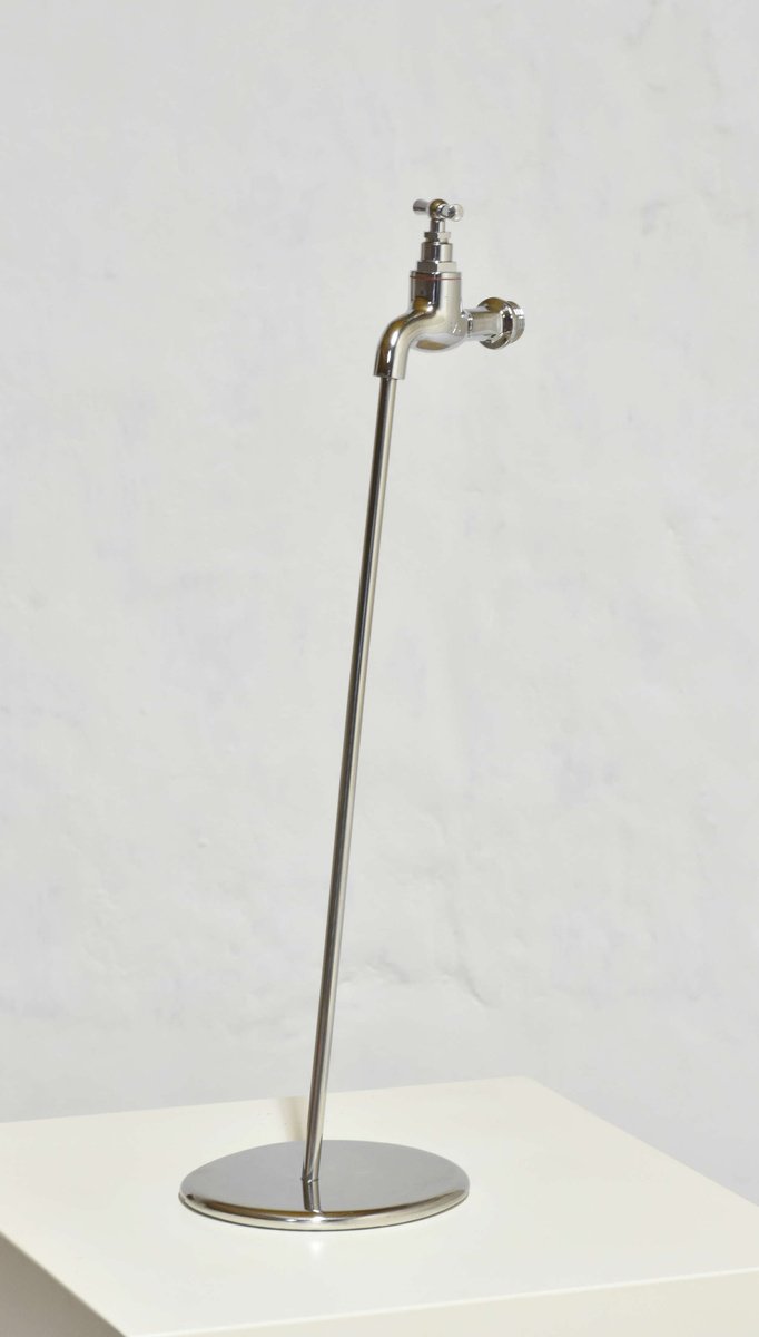 Urban And Pop Cityscapes Sculpture By Yannick Bouillault, 5 X 19", Le Robinet i? Mercure, Original Artwork