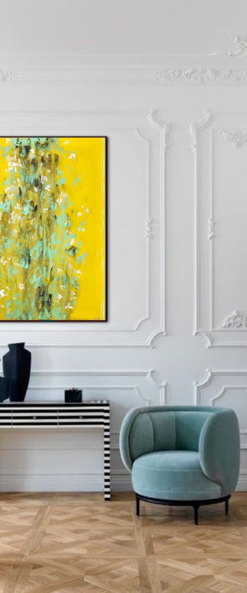 Yellow Flowers by Gela MIKAVA