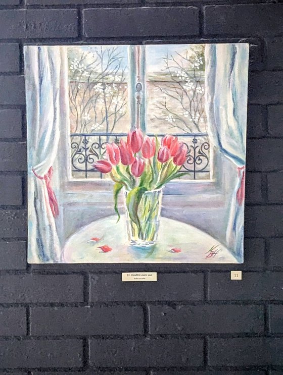 French window in spring