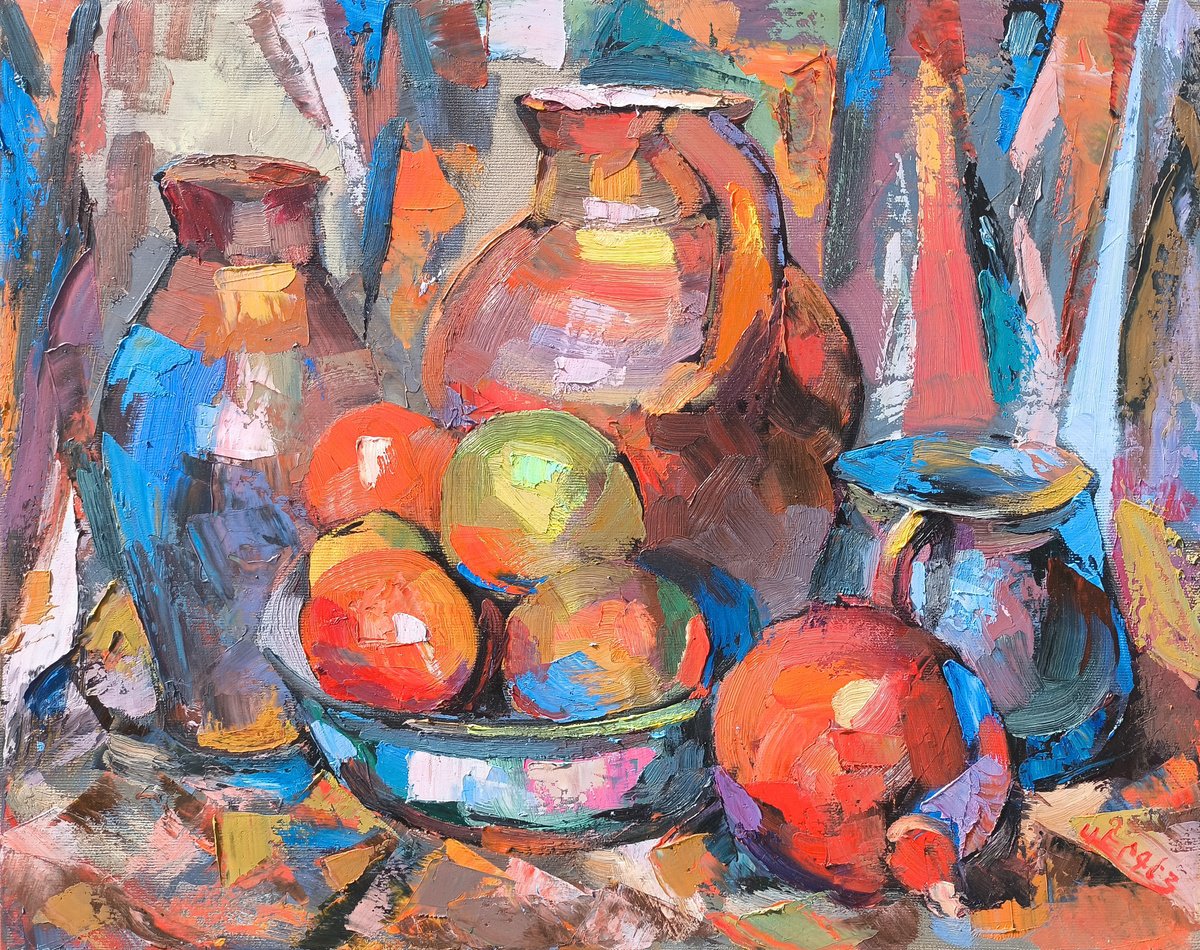 Still Life In Vibrant Tones By Sergey Arustamyan, 20 X 16, Artwork For Sale On Artfinder
