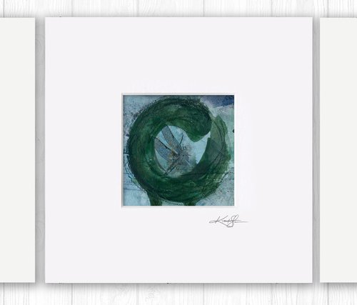 Zen Circle Collection 1 - 3 Enso Paintings by Kathy Morton Stanion