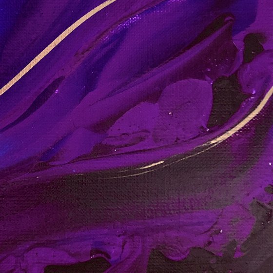 THE SECRET OF THE INDIGO SEA - Marine abstraction. Rare color. Indigo. Stylish abstract. Flicker. Depth. Cold.