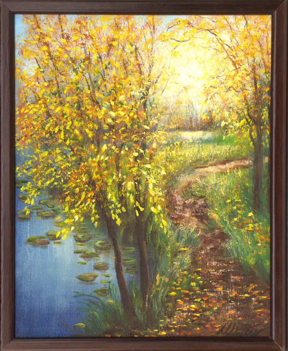 Autumn on the pond by Ludmilla Ukrow