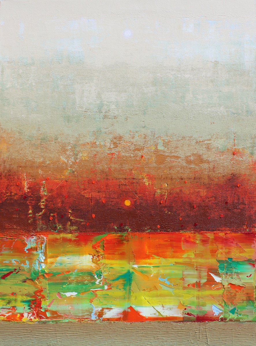 Beautiful Evening By Nivas Kanhere, 36 X 48, Artwork For Sale On Artfinder