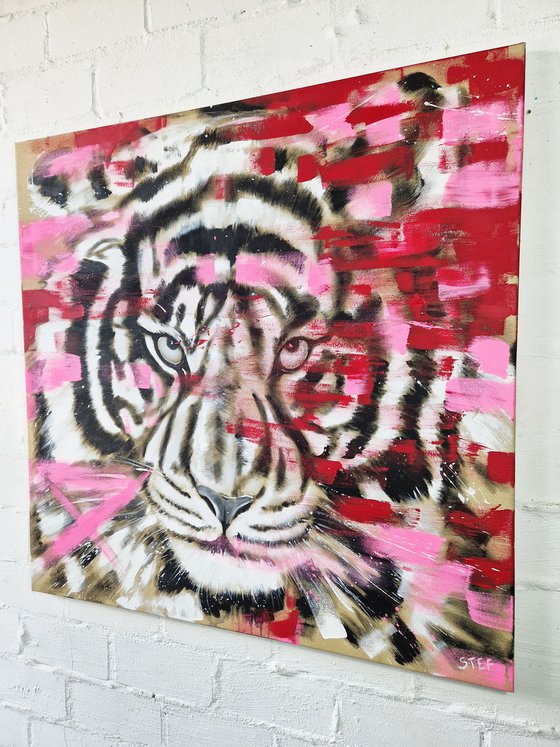 Big Cat - TIGER #12 in neon pink