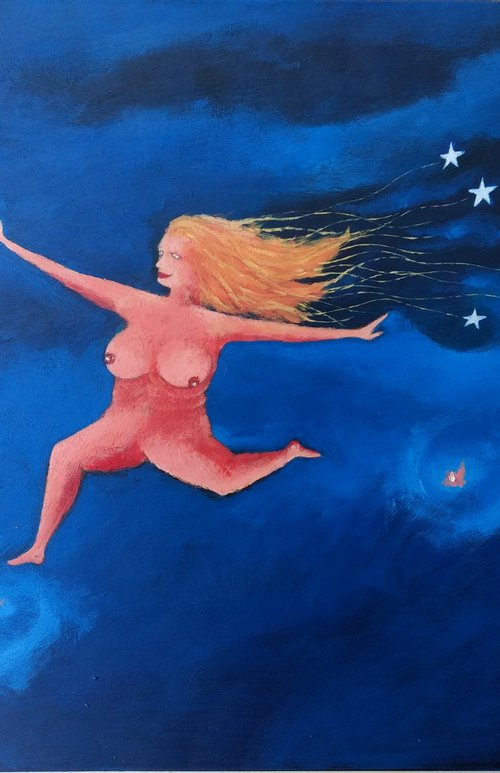 STARLIGHTER. original painting by ZheKa