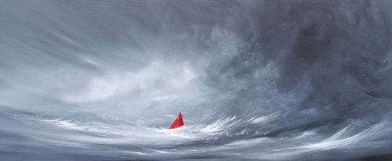 Seascape, Spirit of the Storm - Art, monochrome