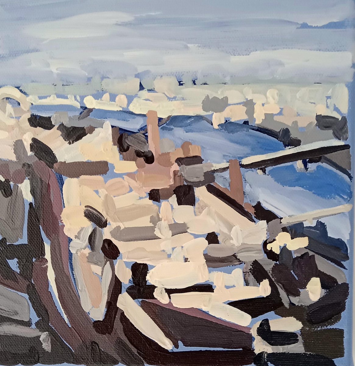 London Eye 2 By Sarah Adams, 8 X 8, Artwork For Sale On Artfinder