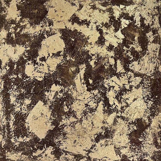 Hand-painted Yellow Star 80x80x4 cm